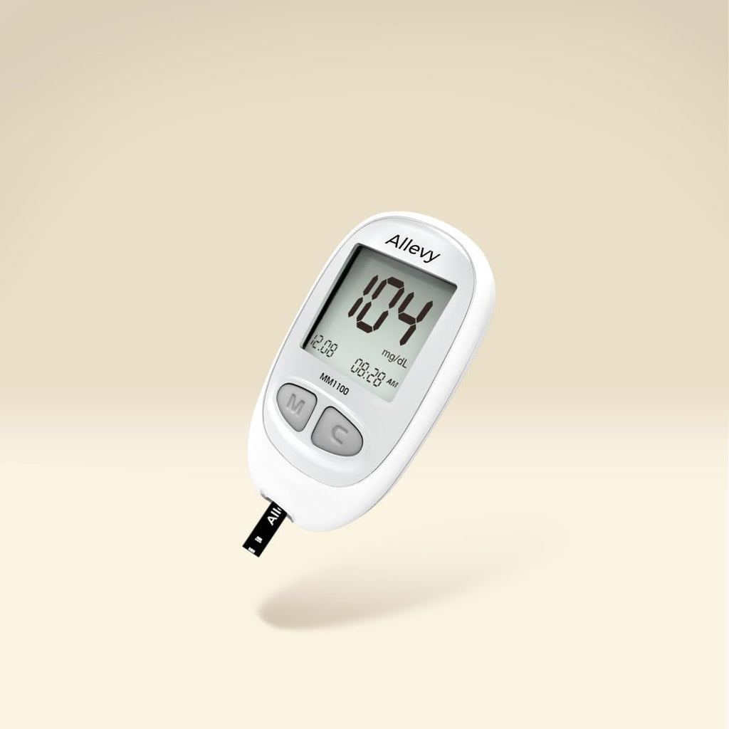 Blood Glucose Monitor Kit with 100 Test Strips and Lancets A488956