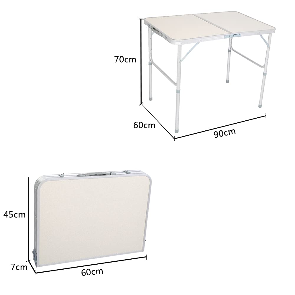 3FT Aluminum Folding Table with Carrying Handle B67107