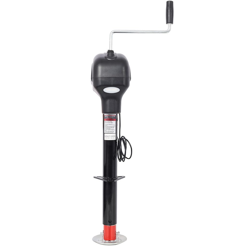 12V Electric Trailer Jack 3500 lbs 28" Lift Height S5074