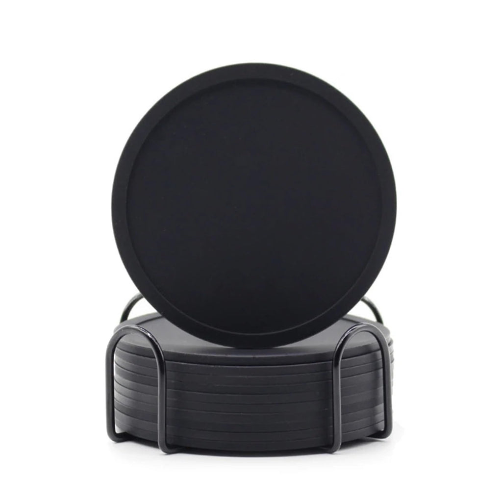 Black Silicone Coasters Set of 32 C286