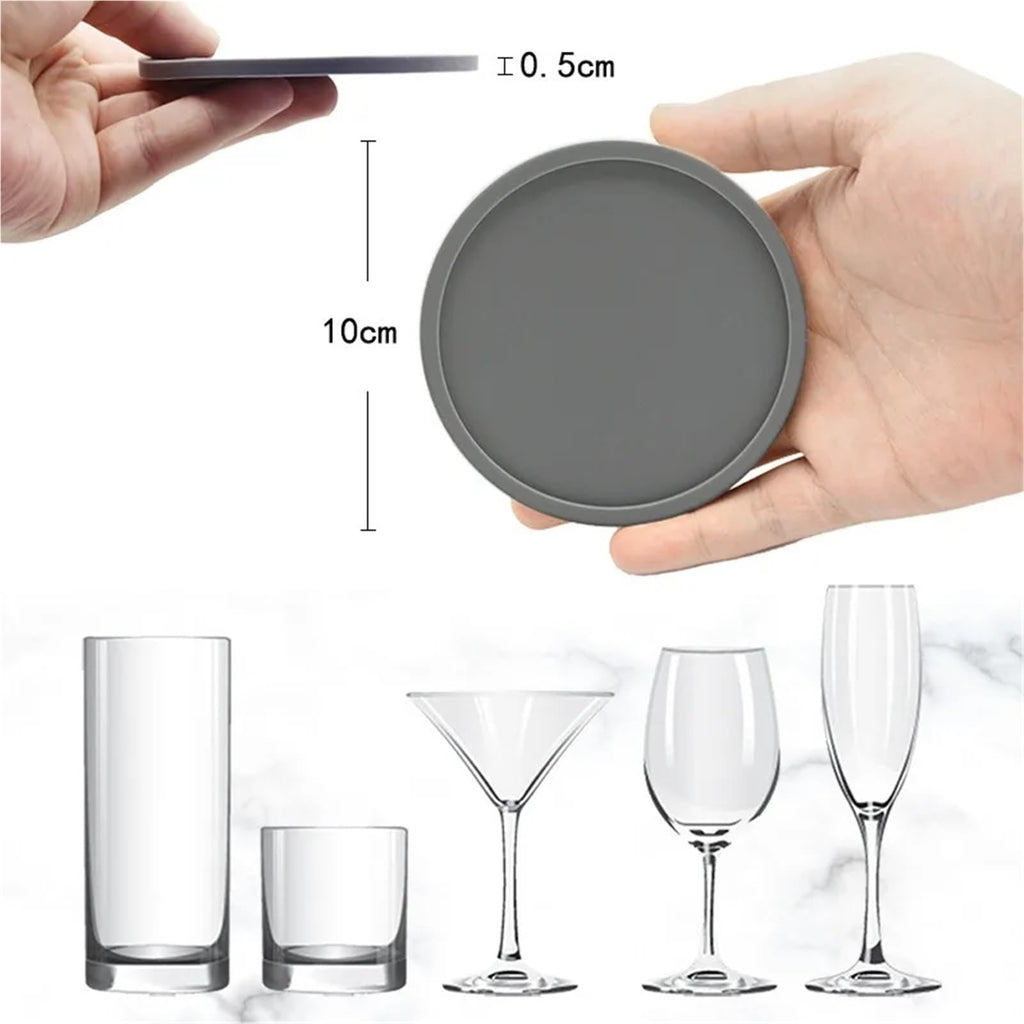 Black Silicone Coasters Set of 32 C286