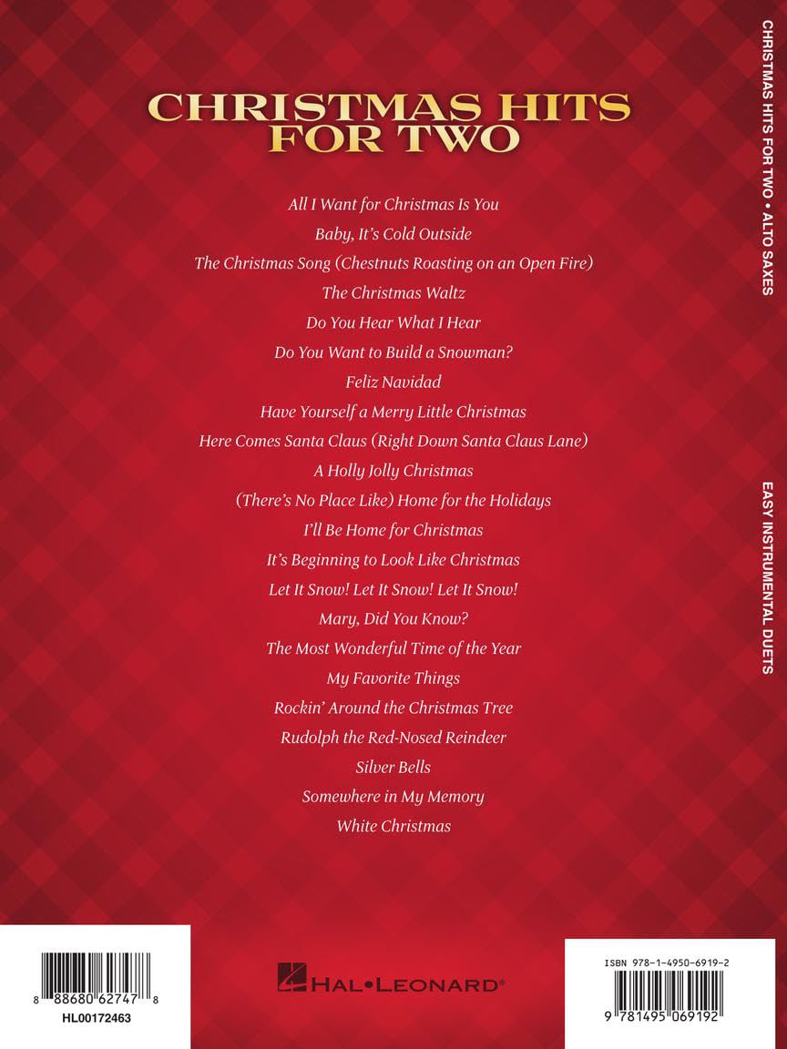 Christmas Alto Saxophone Duets V22154