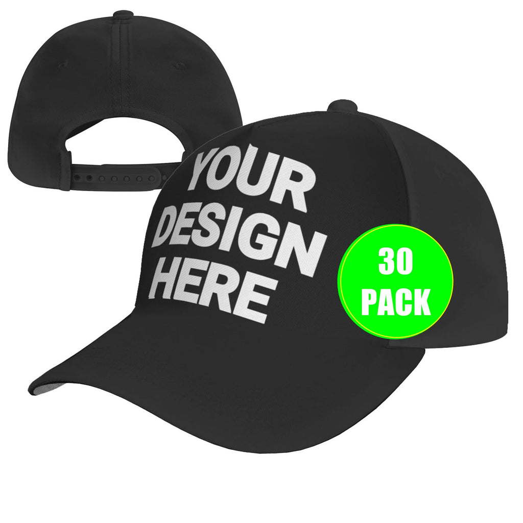 Custom Baseball Cap 30 Pack Adjustable Trucker Caps C422430
