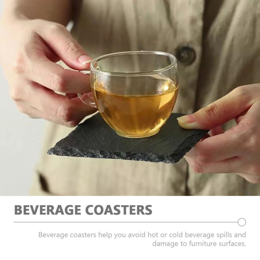Black Natural Stone Coasters D92699