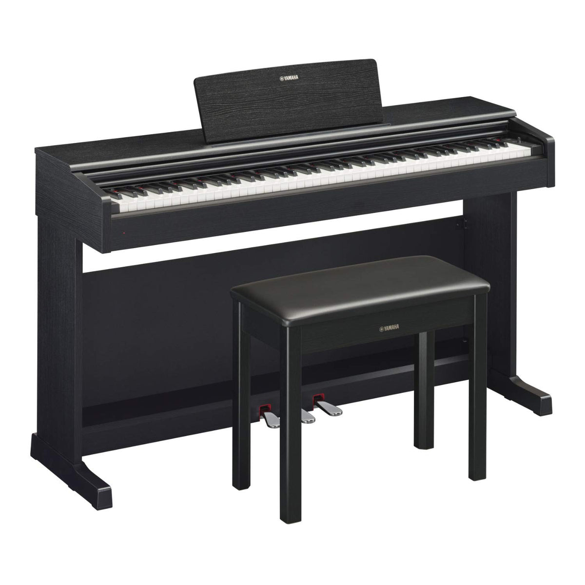 Black Digital Console Piano with Bench Y121