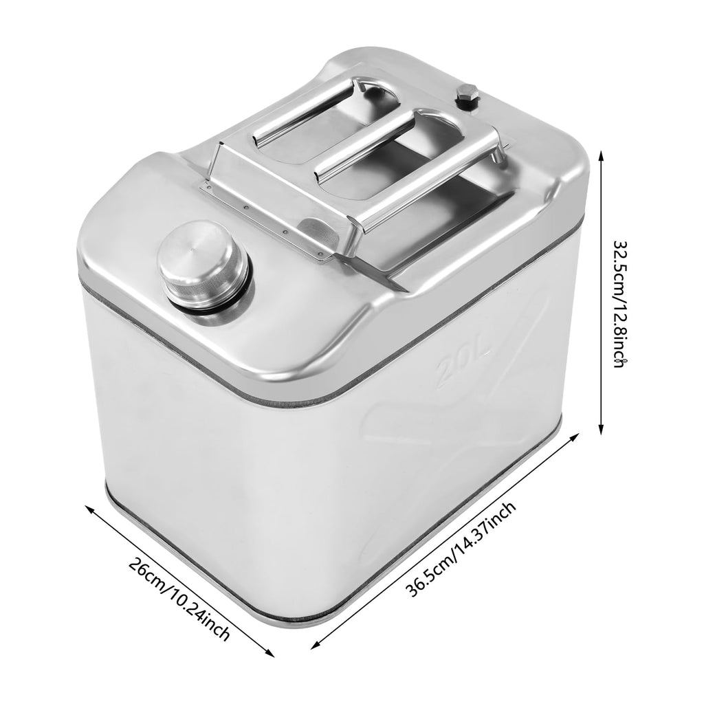 20L 304 Stainless Steel Water Can with Pressure Relief Valve Z1974
