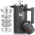 Gray 34 oz French Press Coffee Maker M942