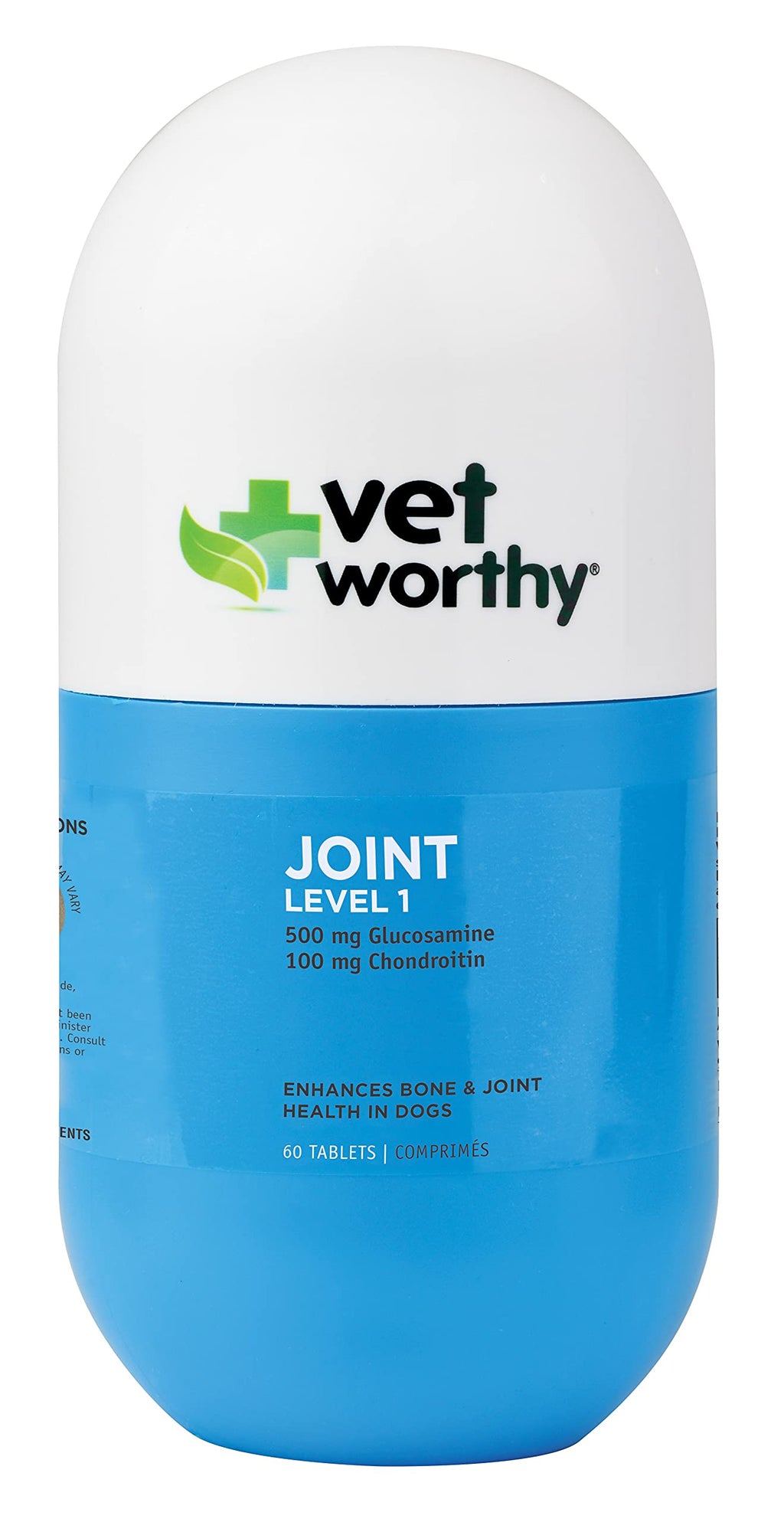 Chewable Tablet Dog Supplement with Glucosamine, MSM, and Hyaluronic Acid, 60-Count Z4022