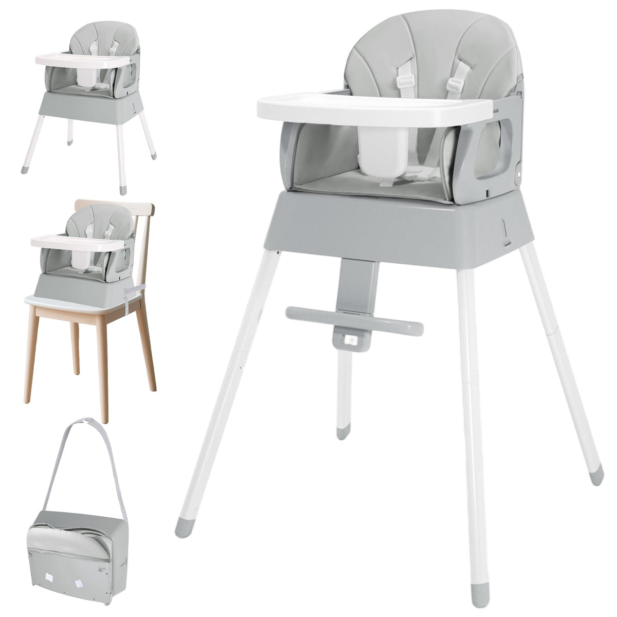 4 in 1 Portable Convertible High Chair A658612