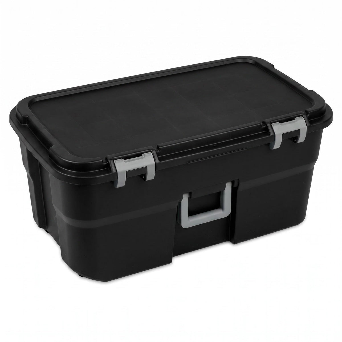 22 Gallon Black Wheeled Plastic Storage Trunk V967645