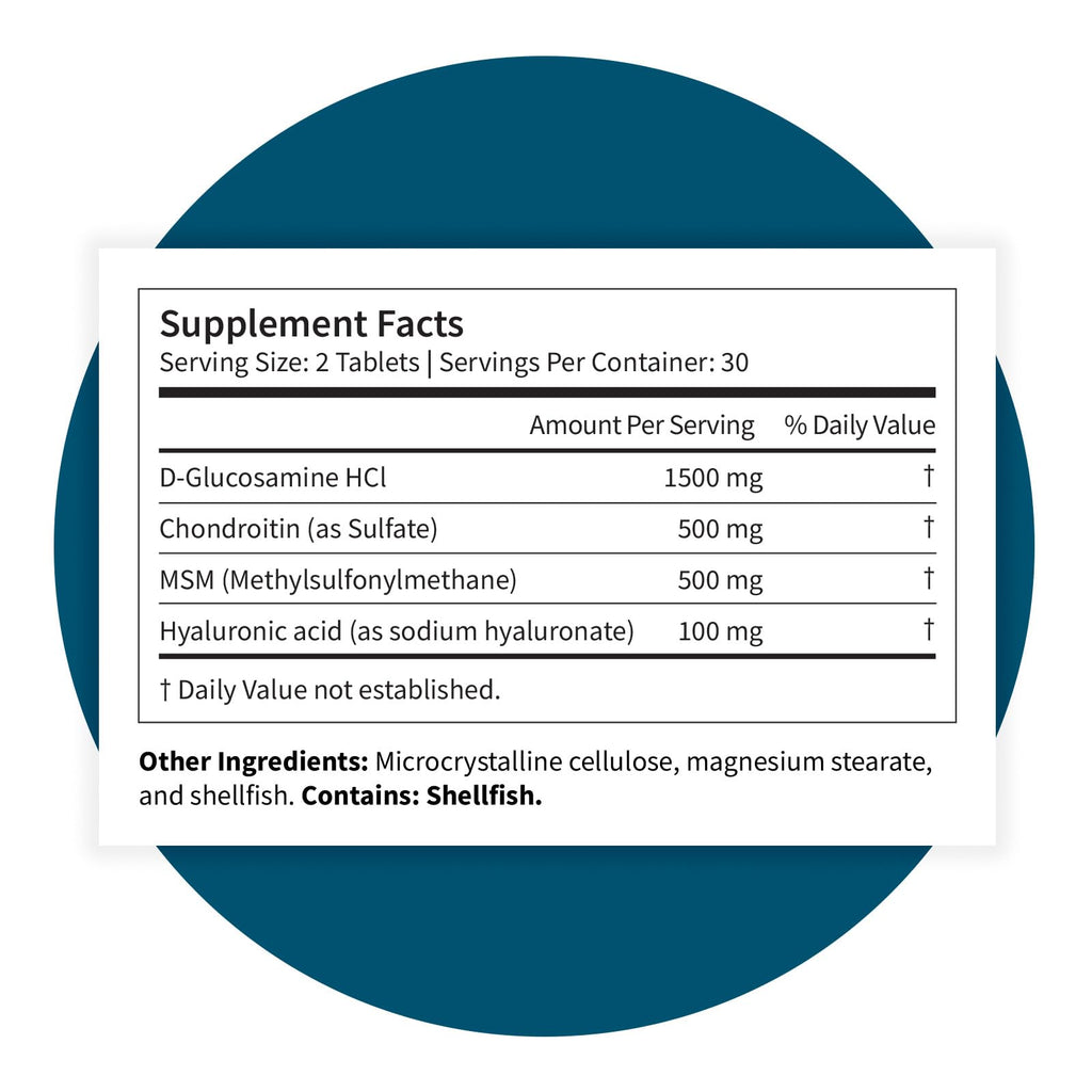 Glucosamine Chondroitin Complex 60 Tablets P793397