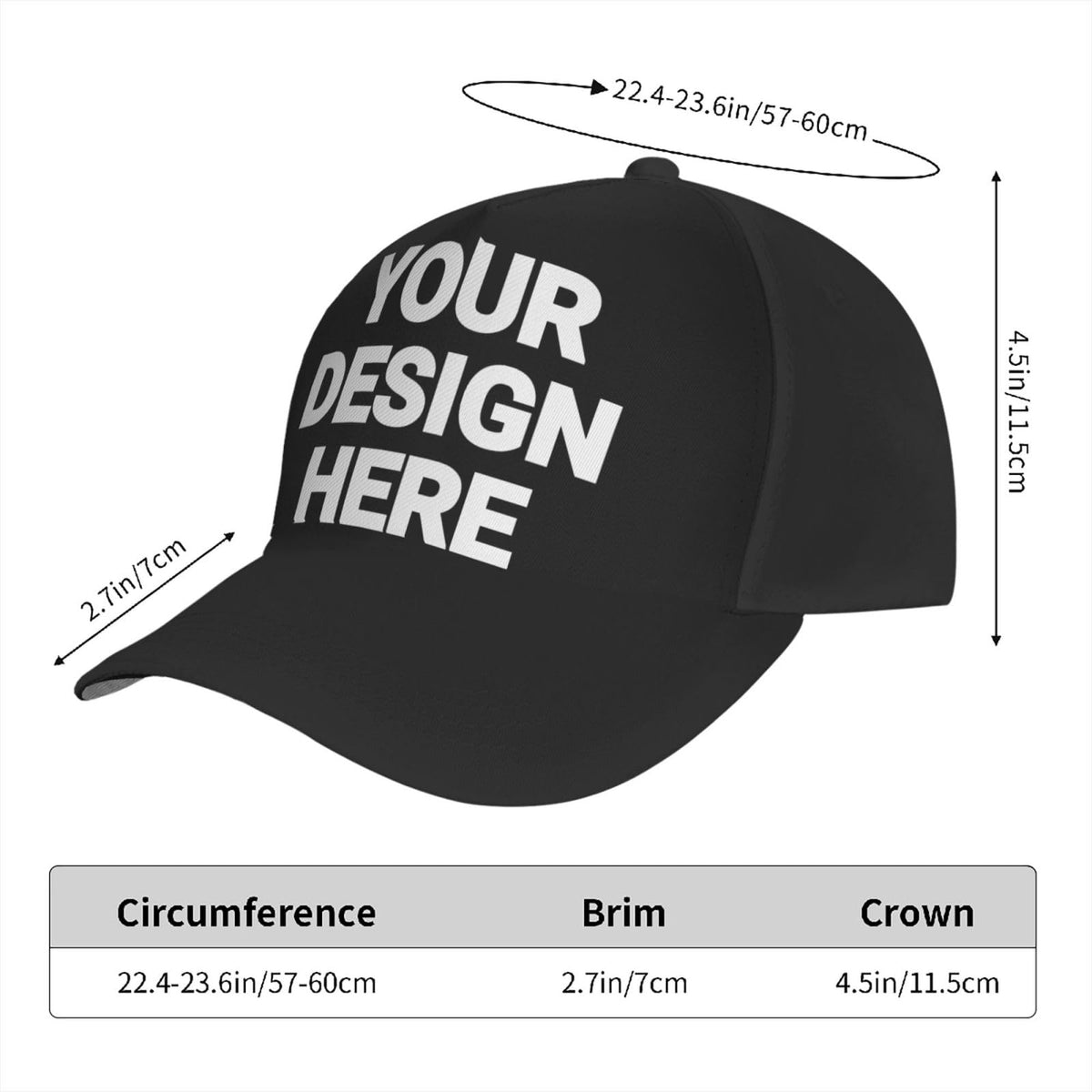 Custom Baseball Cap 30 Pack Adjustable Trucker Caps C422430