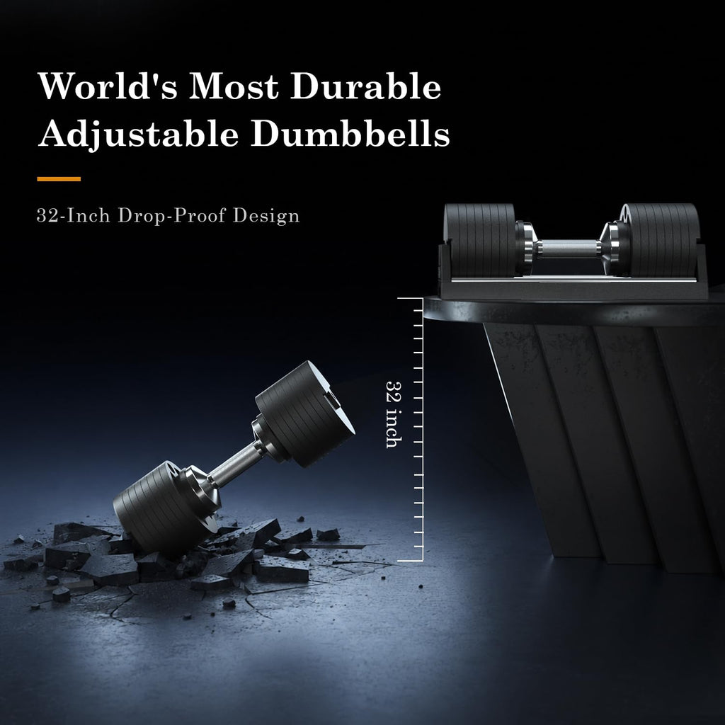 Adjustable Cast Iron Dumbbells 80LBs S600584