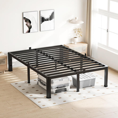 18 Inch Queen Bed Frame with Round Corners F5201