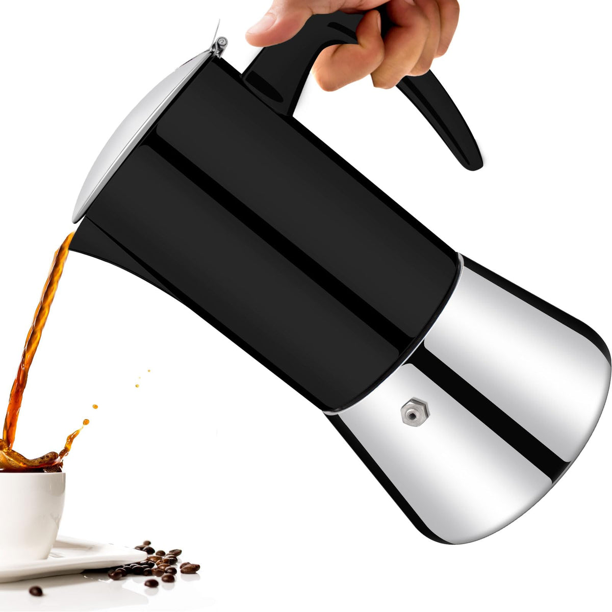 12 Cup Thickened 304 Stainless Steel Moka Pot B127