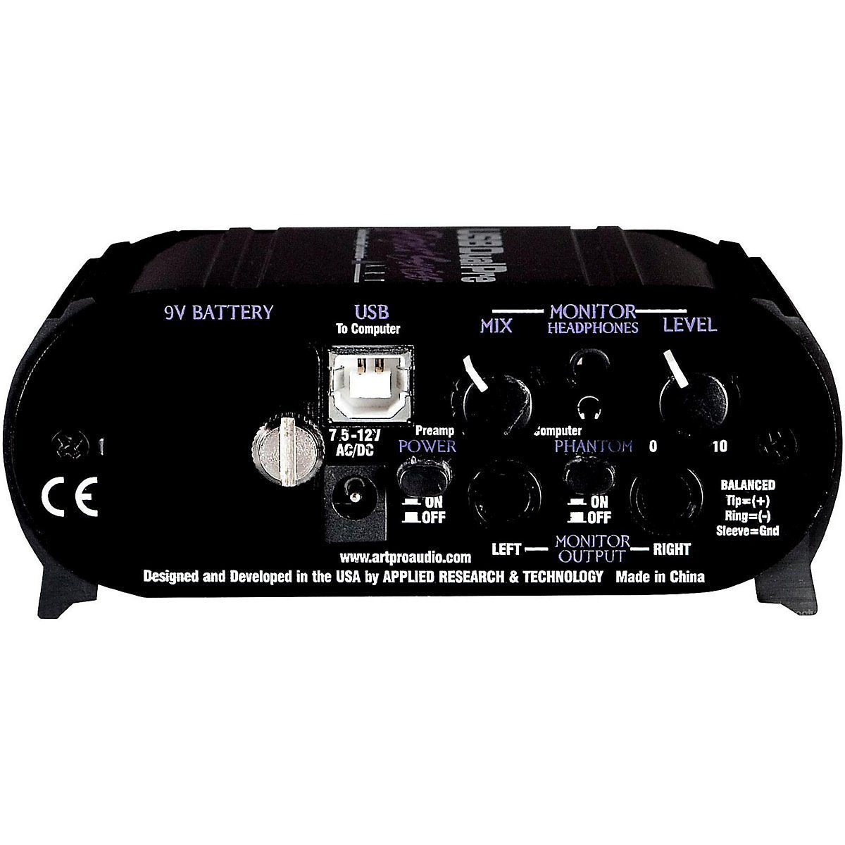 USB Dual Pre Two Channel Preamplifier/Computer Interface, Black A740