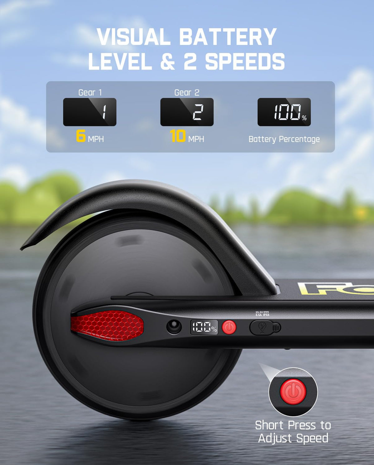 Kids Electric Scooter Foldable 3 Adjustable Heights T180