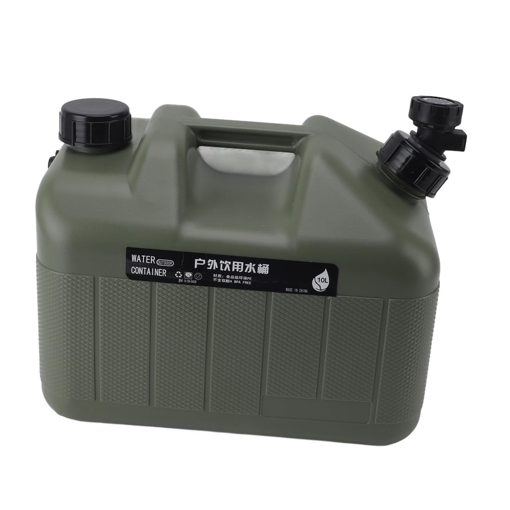 Green 10L Portable Camping Water Container Q51200