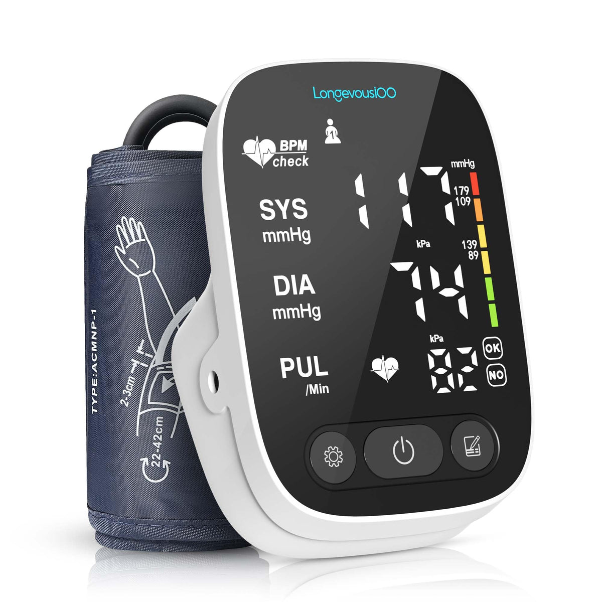 Automatic Upper Arm Blood Pressure Monitor with Large Cuff R3654
