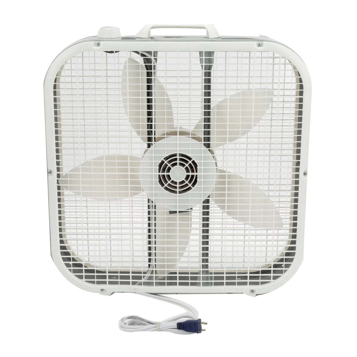 20" Classic Box Fan with Weather-Resistant Motor, 3 Speeds, 22.5" H (White) X249