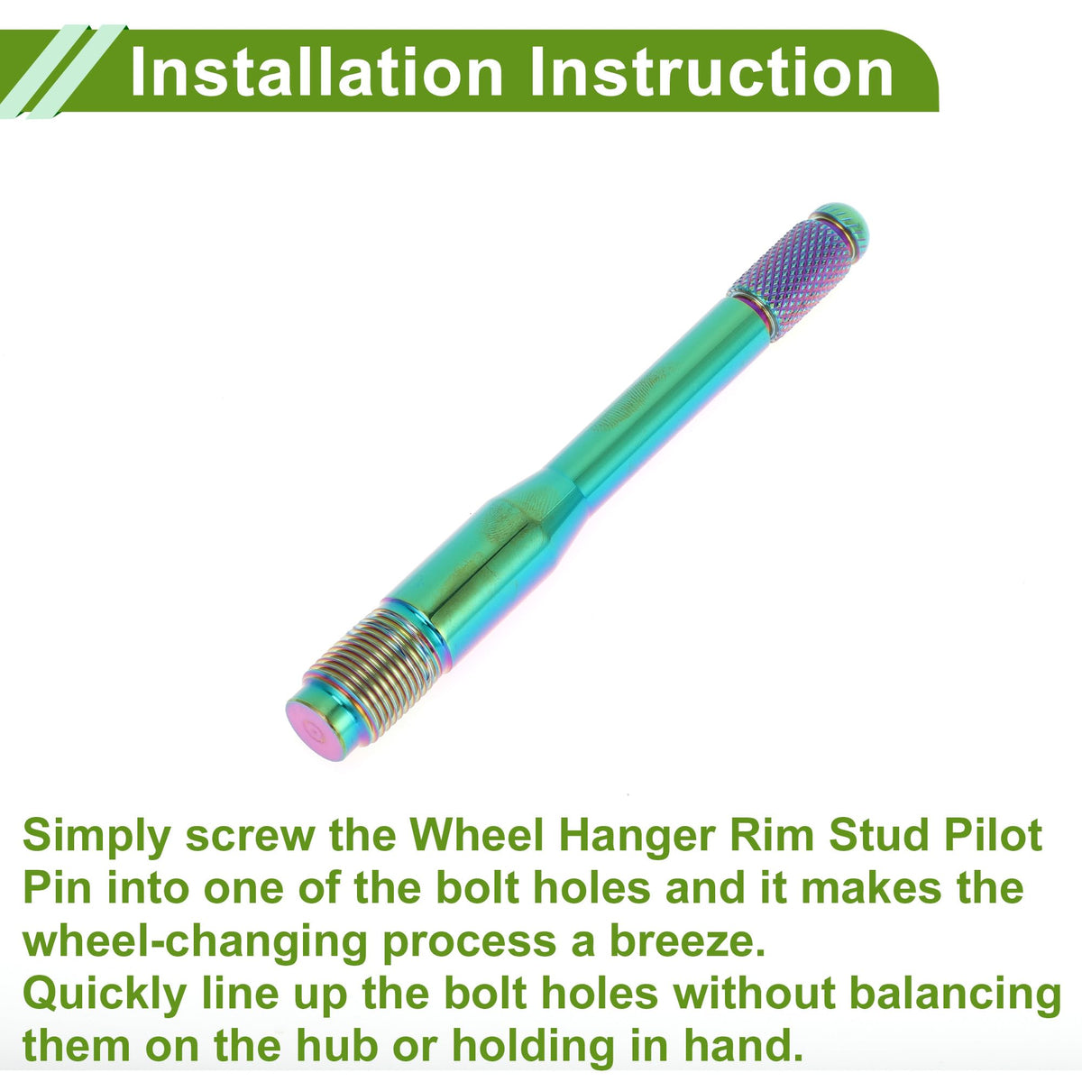 M14x1.25 120mm Wheel Alignment Pin Stainless Steel W4853
