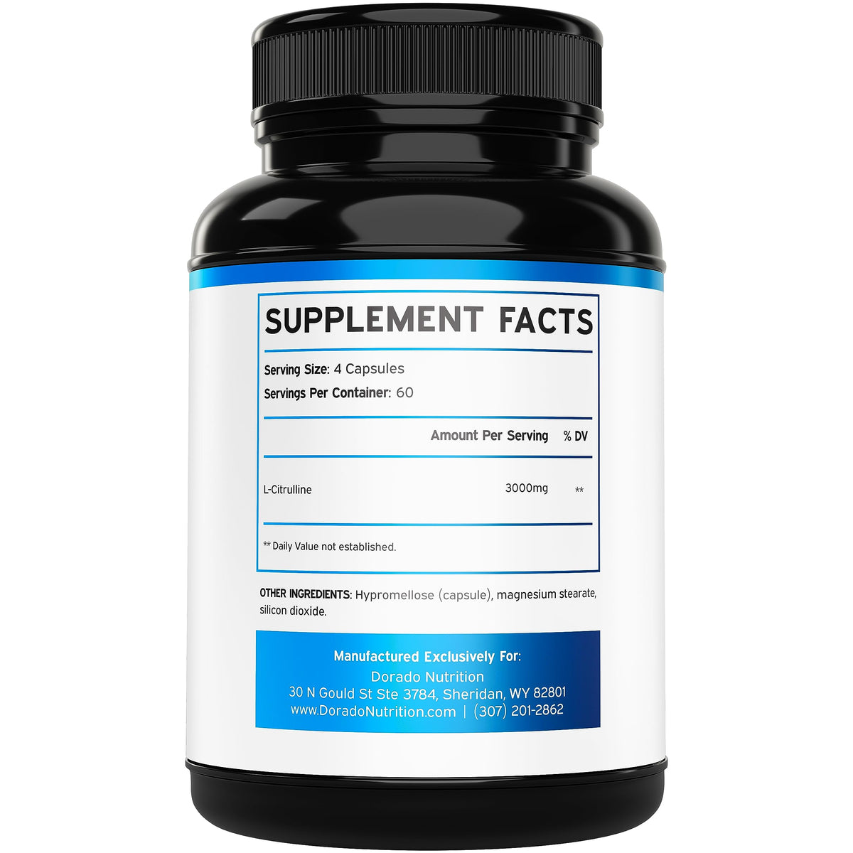L Citrulline 3000mg & L Arginine Nitric Oxide Supplement 120 Count V81275