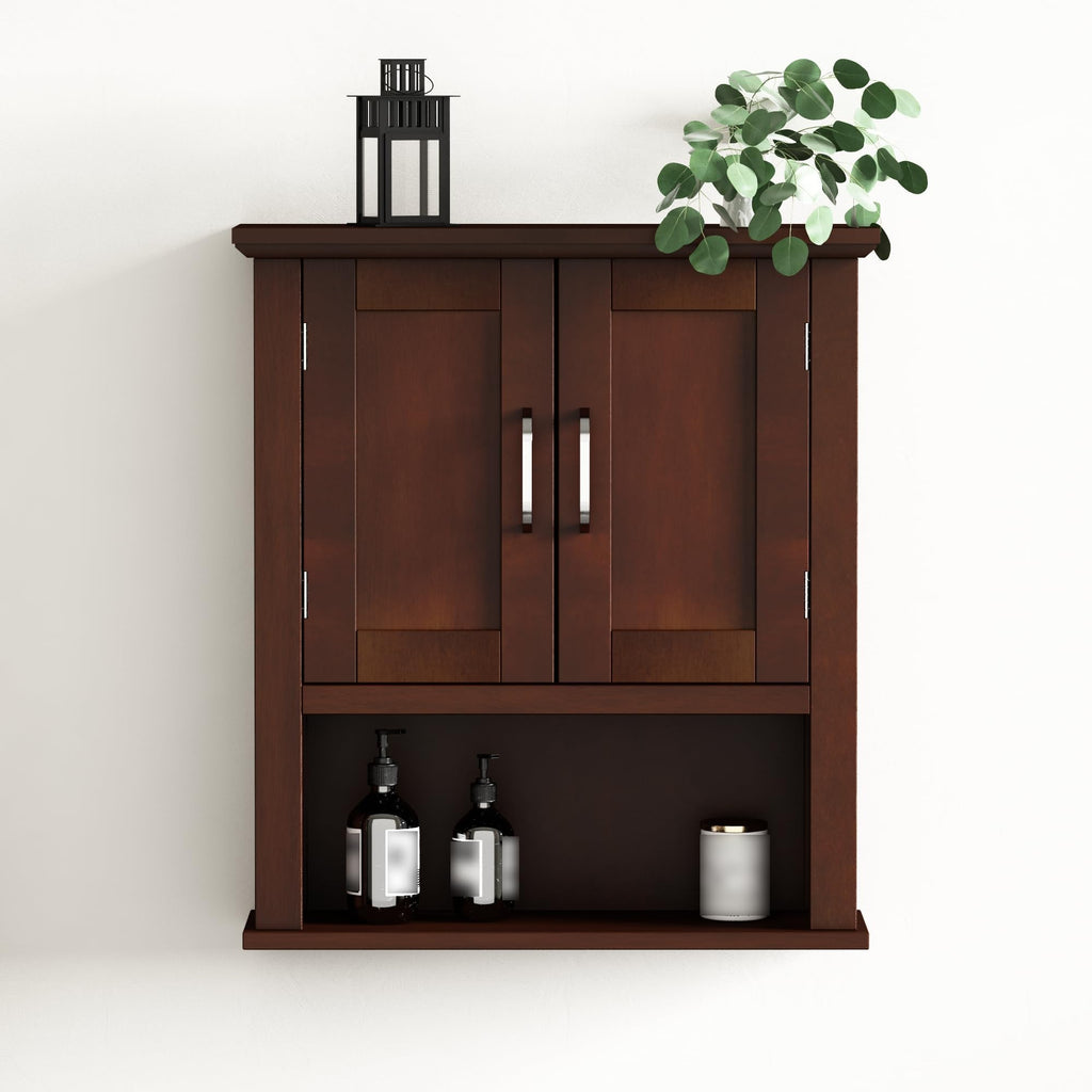 Wood Bathroom Wall Cabinet with Door Q639