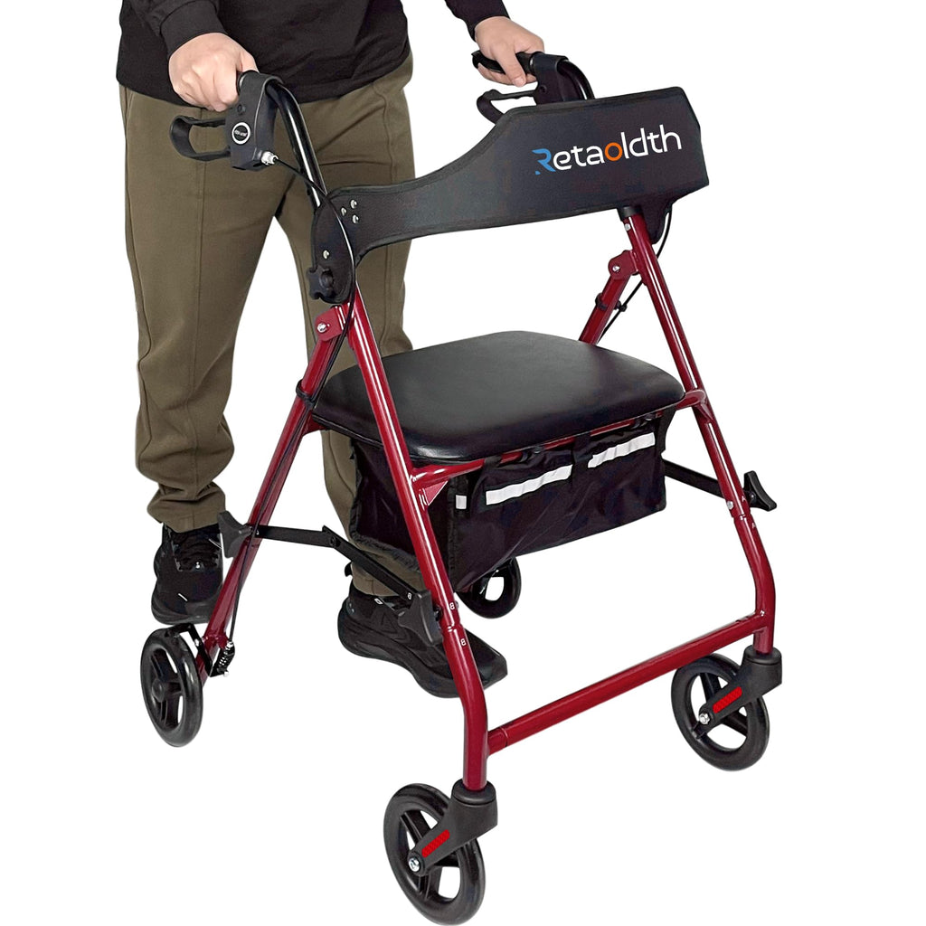 Foldable Rollator Walker with Seat R79224