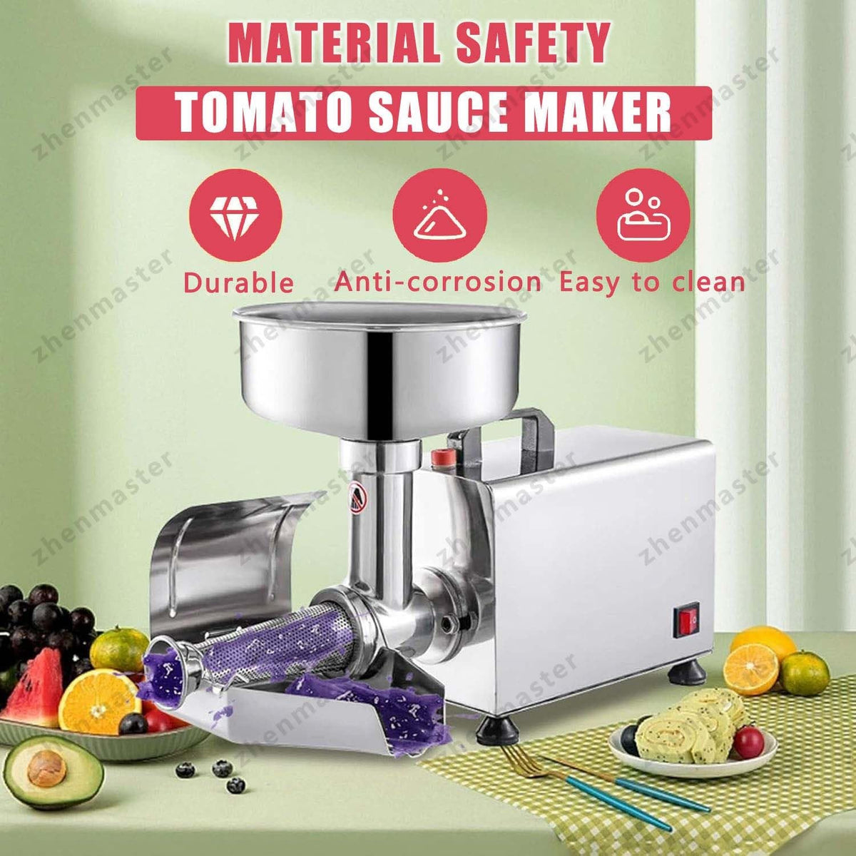 450W Electric Tomato Strainer with Seed Separator F143081