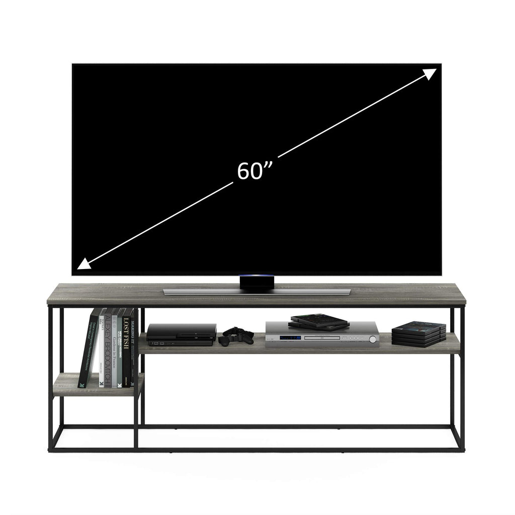 3-Tier Grey Oak TV Stand up to 65 Inch Y85791