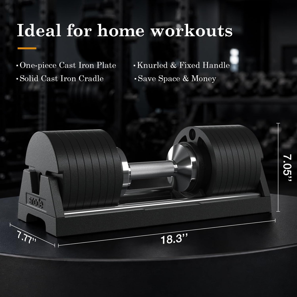Adjustable Cast Iron Dumbbells 80LBs S600584