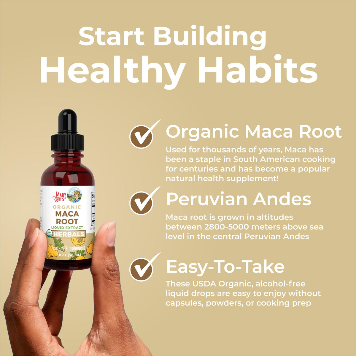 USDA Organic Maca Root Liquid Drops K216154