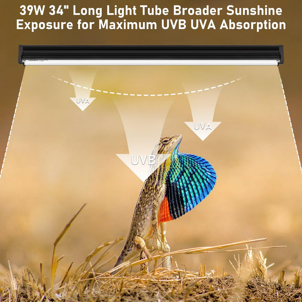 39W UVA UVB Reptile Light Fixture 34 Inch N511