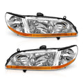 Chrome Headlights Assembly Pair F4018