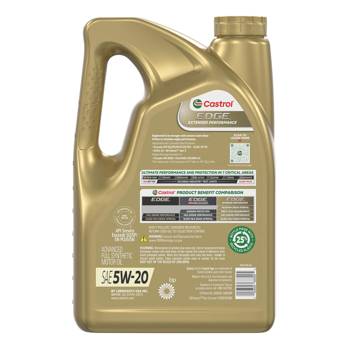 5W-20 Full Synthetic Motor Oil 5 Qt E1699