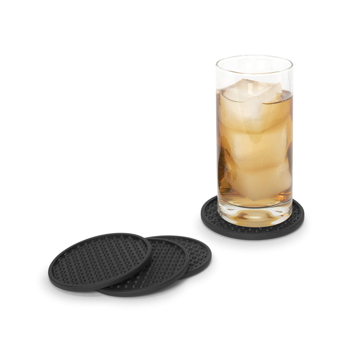 Black Set of 4 Coaster T95867