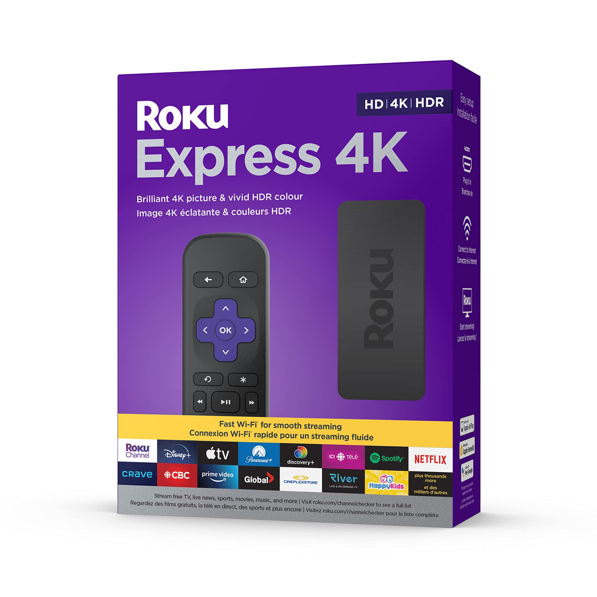 4K HDR Streaming Media Player with HDMI Cable X618