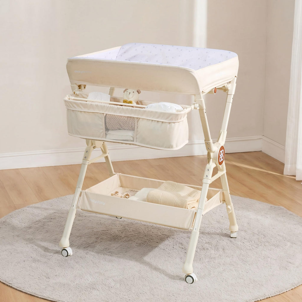 Portable Foldable Baby Changing Table on Wheels N651479