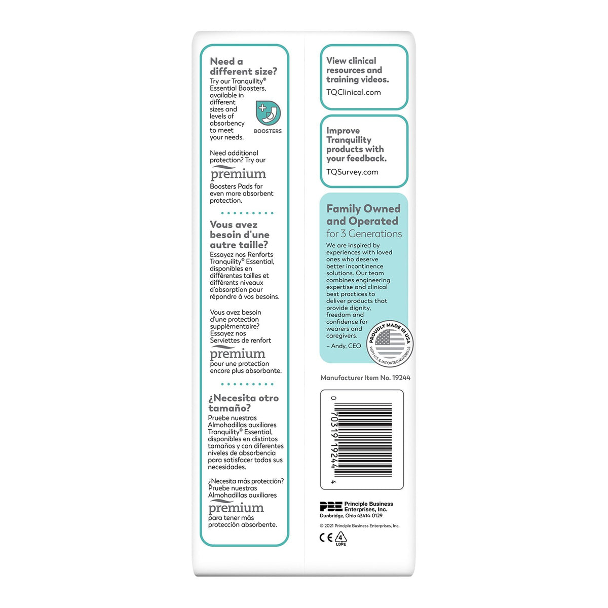 Booster Pads 200 Ct Case R745