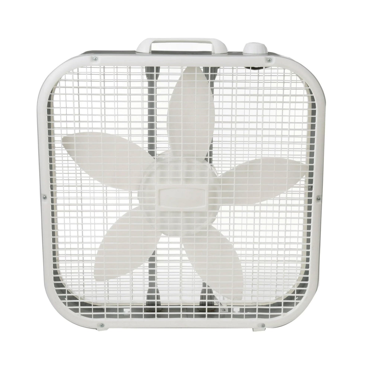 20" Classic Box Fan with Weather-Resistant Motor, 3 Speeds, 22.5" H (White) X249