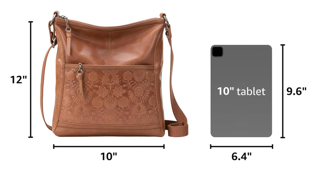 Leather Crossbody Purse with Zipper Closure N545450