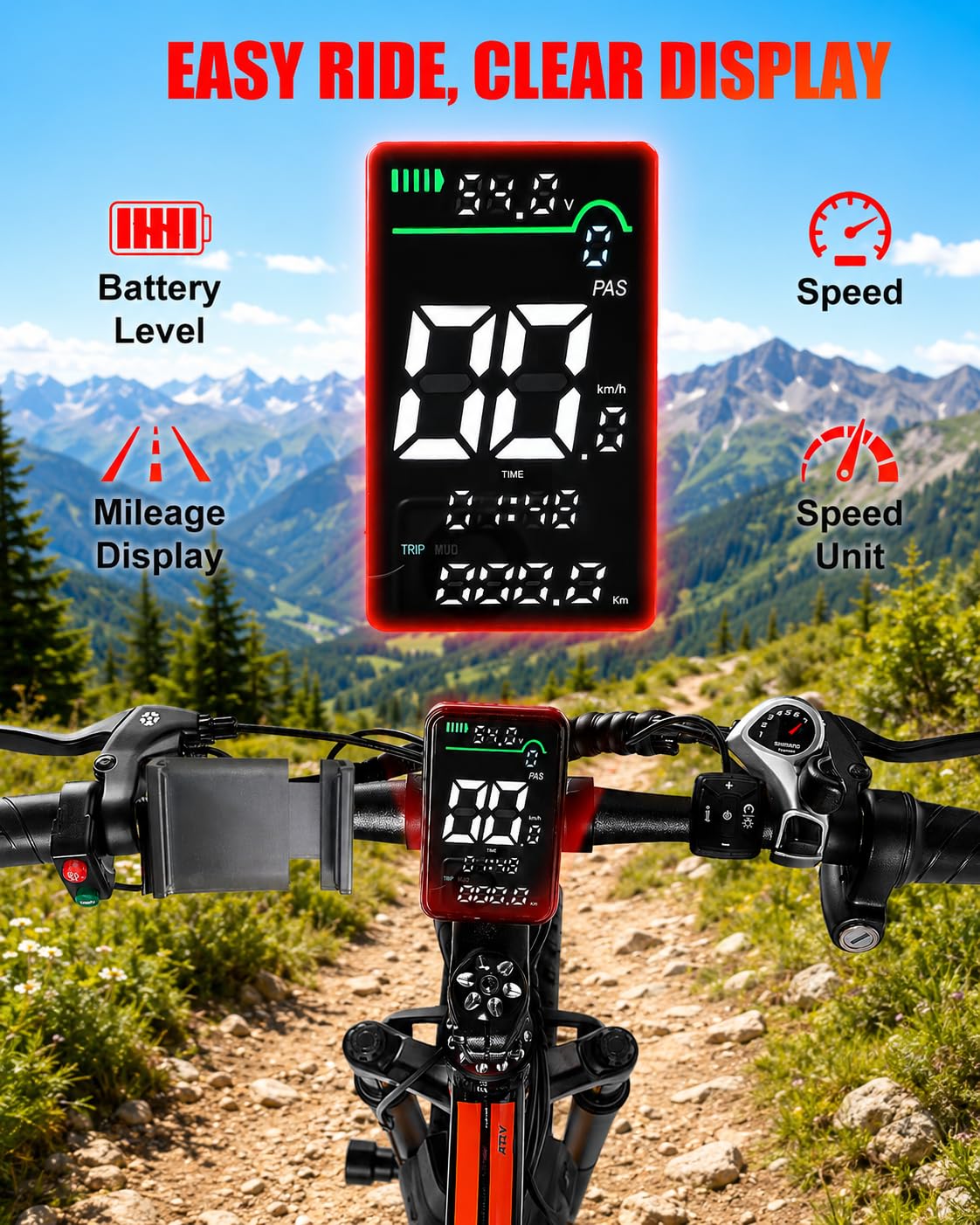 26" Fat Tire Electric Bike Q35542
