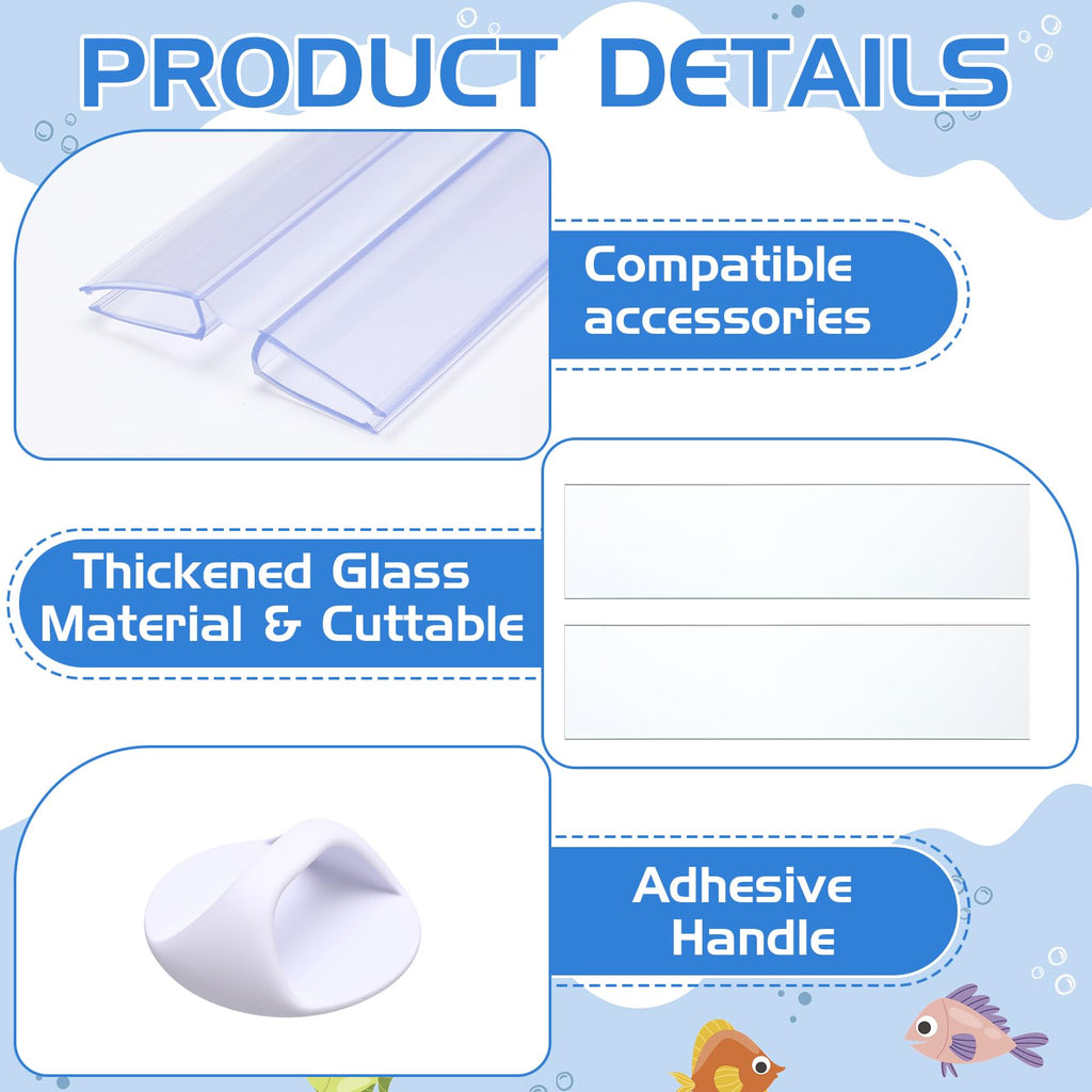 Aquarium Glass Canopy 19.33" x 9.65" x 0.12" J13413