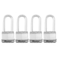 Heavy Duty Outdoor Padlock with Key, 4 Pack Keyed-Alike Y977753