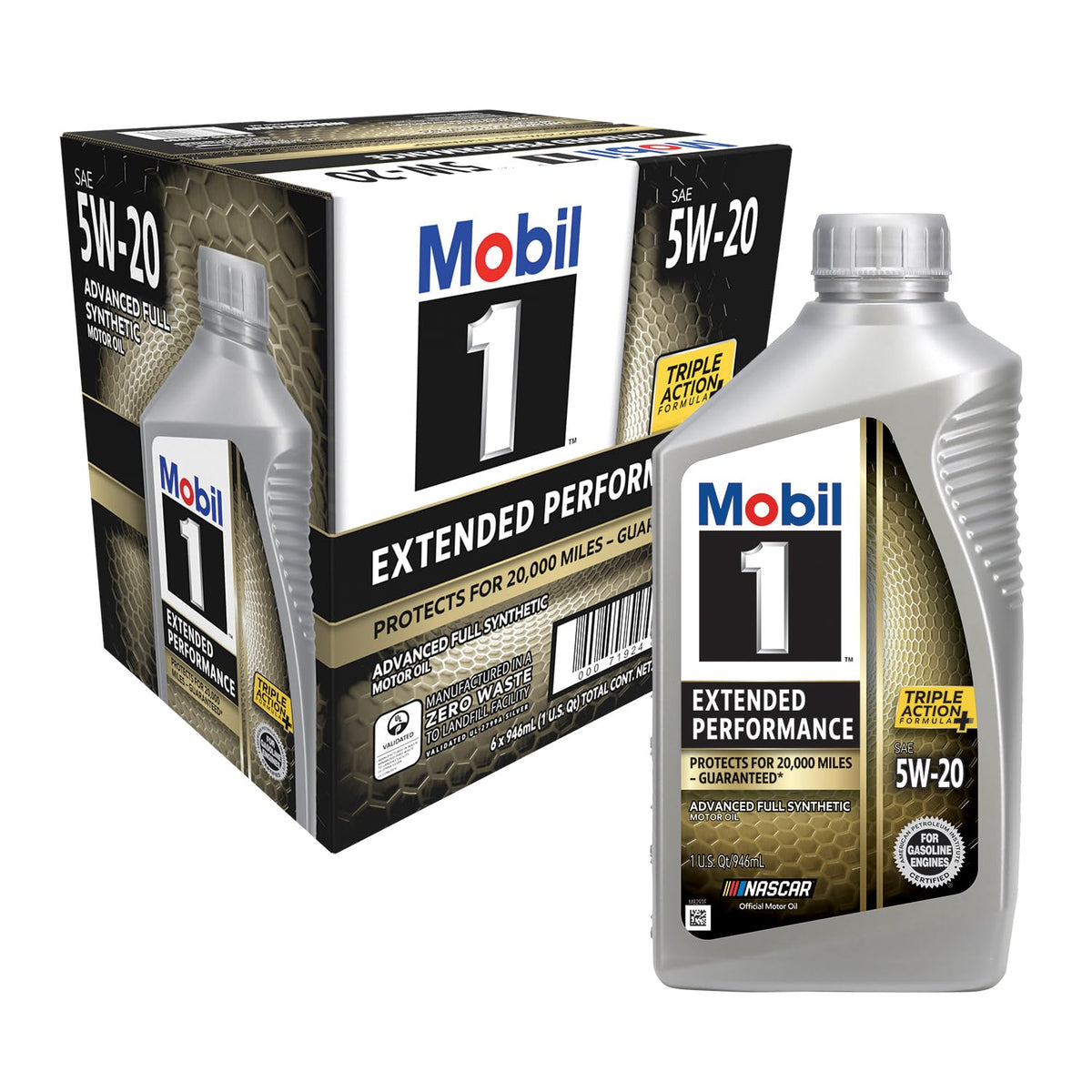 Full Synthetic Motor Oil 5W-20, 1 Quart (6-pack) P9399