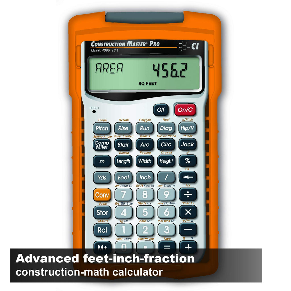 Construction Calculator + Architect Triangular Scale R8010