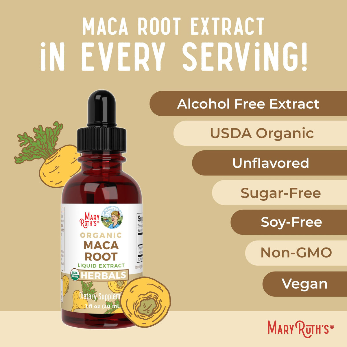 USDA Organic Maca Root Liquid Drops K216154