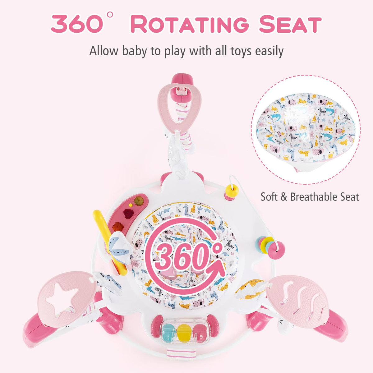 Pink 3 in 1 Baby Jumpers and Bouncers D889