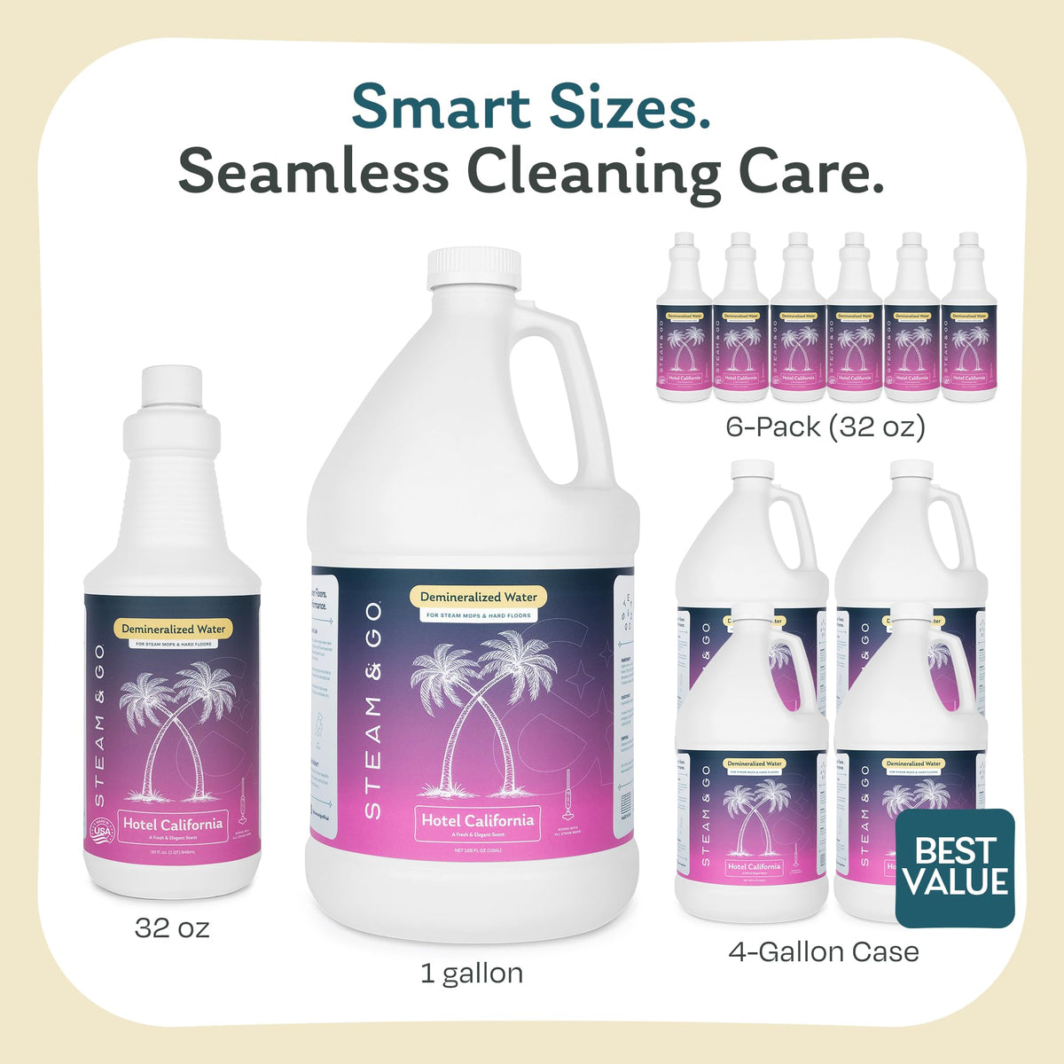 Demineralized Water for Steam Mop, 32 Ounces K2117