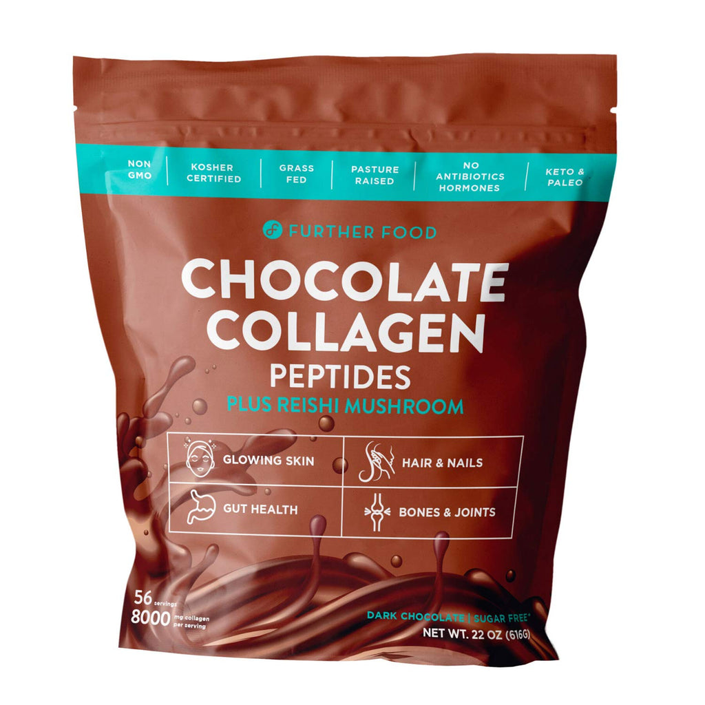 Dark Chocolate Collagen Peptides Powder 56 Servings I8209